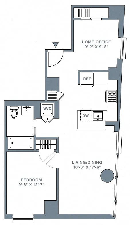 Floor plan 1 Bed_1 Bath-8-17 I 22-32 I
