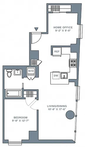 Floor plan 1 Bed_1 Bath-8-17 I 22-32 I