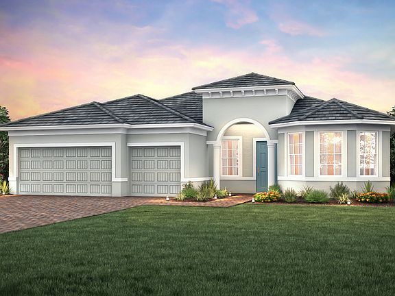 Home Exterior FM2A with arched entryway and bay window