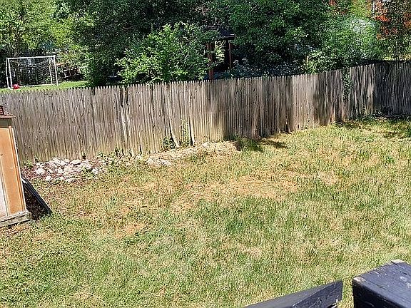 Backyard, left side