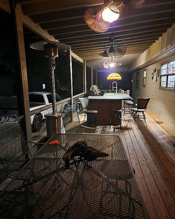 Outdoor Kitchen at Night