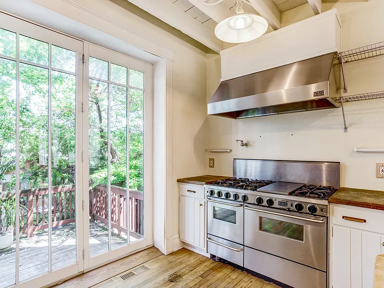 Kitchen with view to the deck
