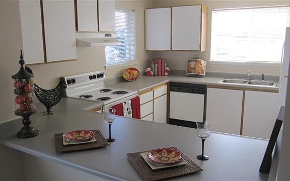 Pass through, eat up kitchen counter