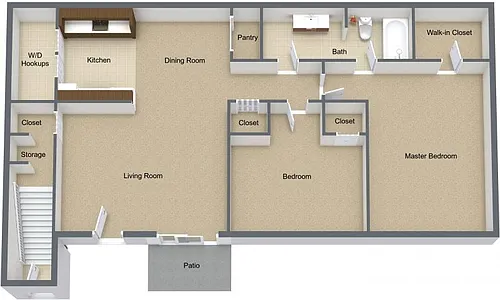 Floor plan 2 Bedroom Deluxe