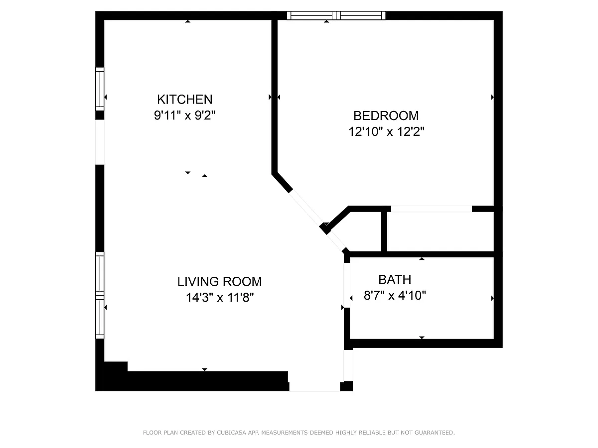 Floor plan Junior 1 Bed