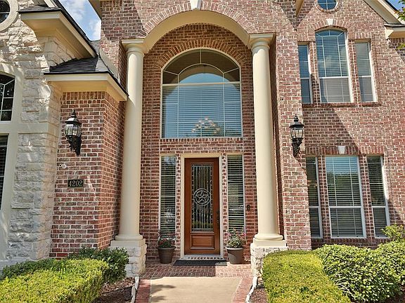 The grand entry welcomes you with the great Star of Texas! Note the impressive columns and limestone accents. The home has a brand new roof and energy efficient windows throughout so you will barely notice the warm summer days! The home is zoned to o
