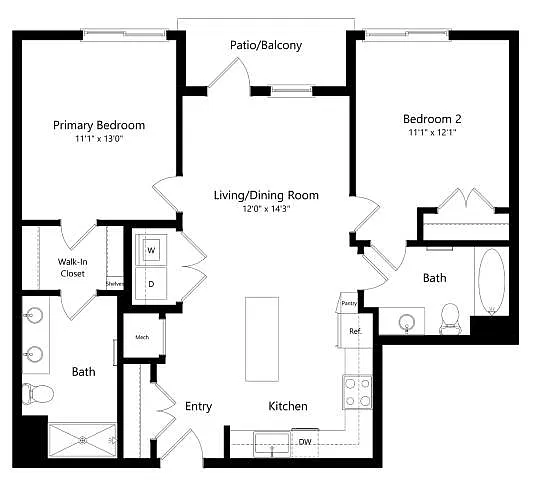 Floor plan B3