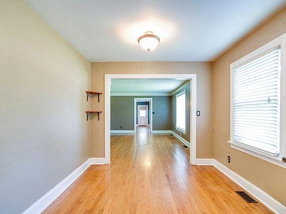 From Kitchen into Dining Room and Living Room