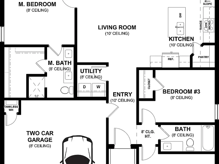 Our home is a "flip-flop" of this plan.