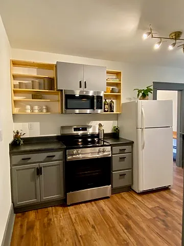 Open Shelves for spices, etc