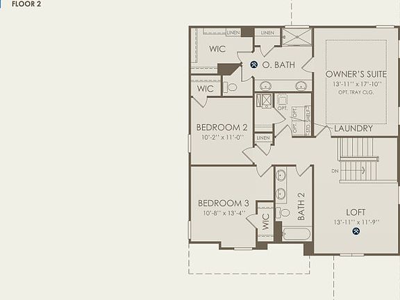 Fifth Avenue Floor Plan, Quick Move-In Home, Floor 2