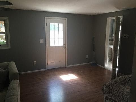 Entrance door to living room