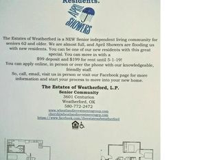 1601 Patriot St APT D, Weatherford, OK 73096