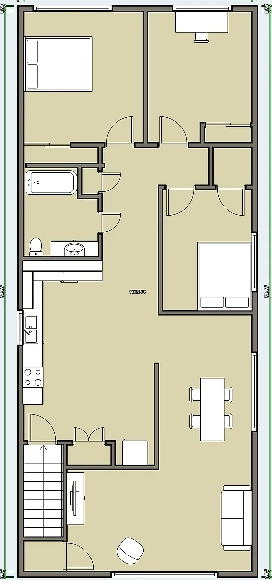 3 bed, 1200 sqft, $2,700 — Photo 2
