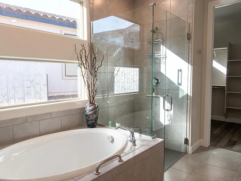 Master bathroom.
