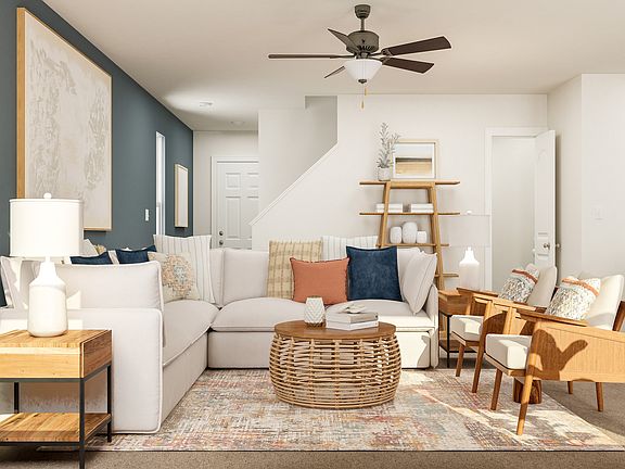 Living room is perfect for entertaining