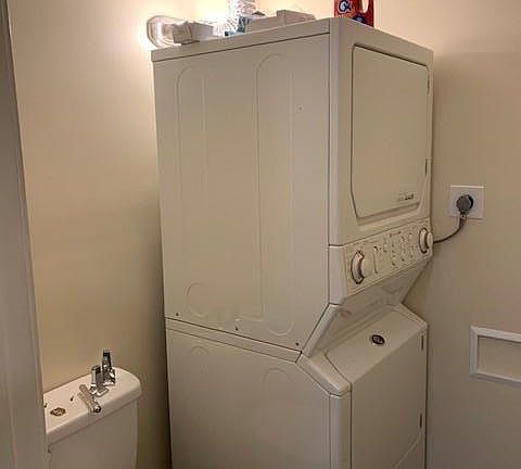 1/2 Bath with washer and dryer