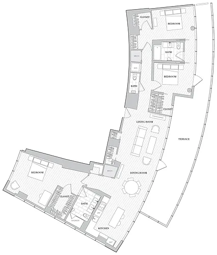 Floor plan 3 Bed 2 5 Bath B3 5B