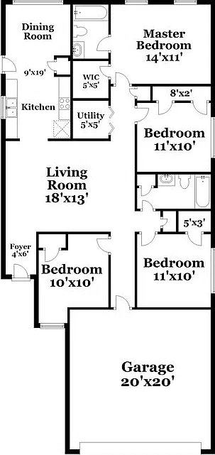 4 bed, 2.0 bath, 1295 sqft, $1,885 — Photo 2