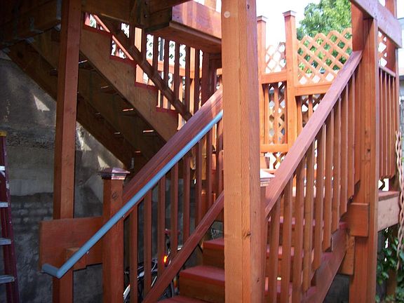 stairs to apartment
