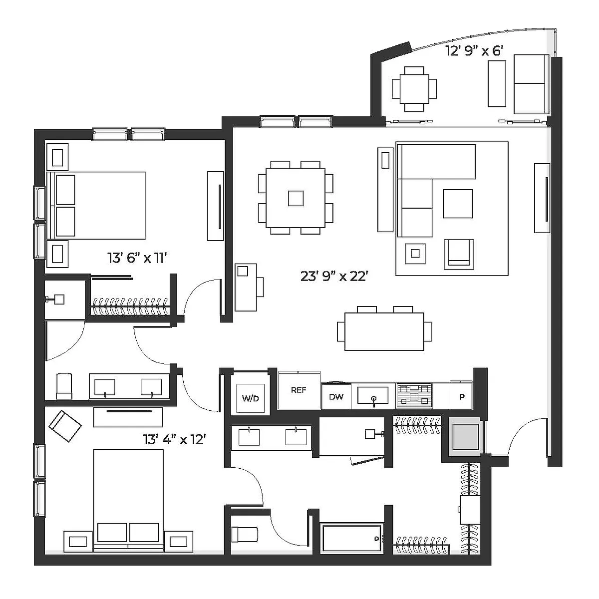 Floor plan Lux 1285