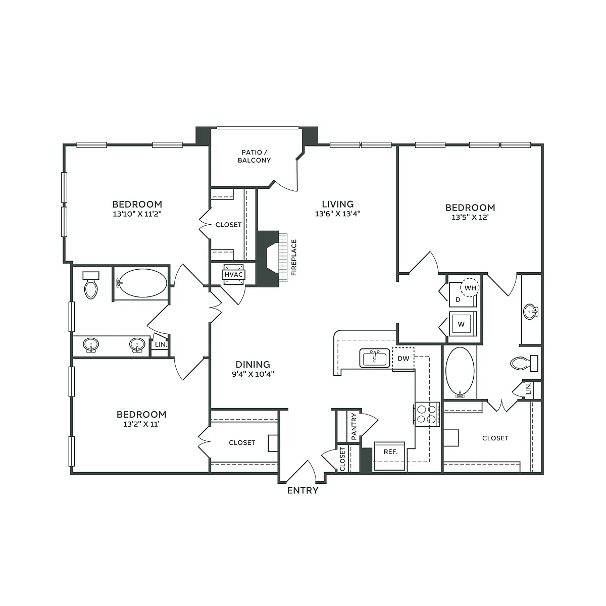 Floor plan C1 Renovated