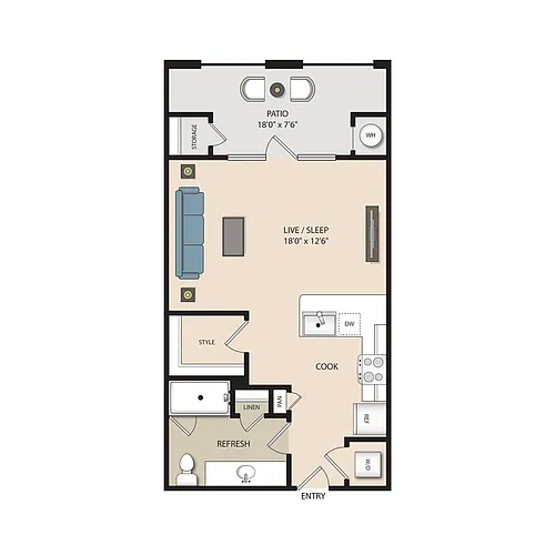 Floor plan E1.A