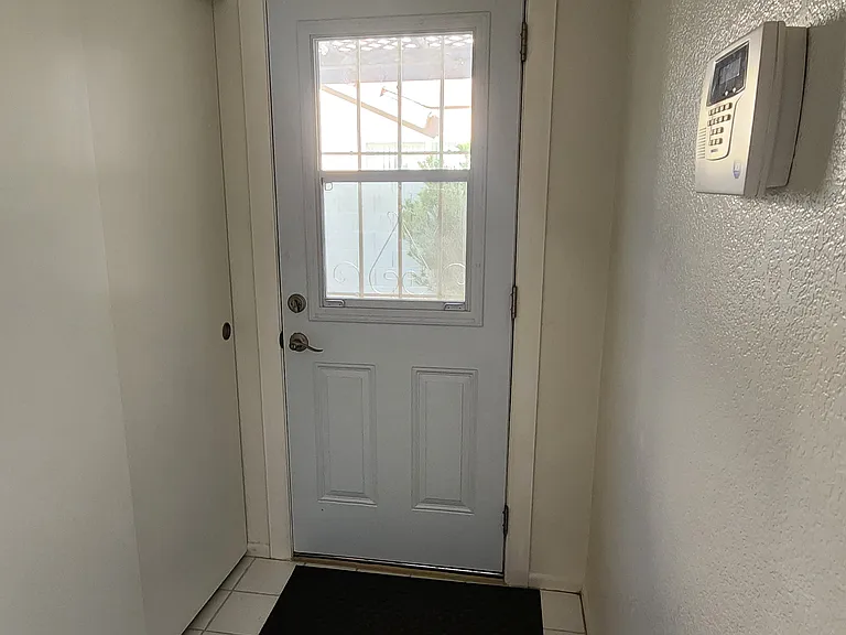 Laundry Room and side door exit