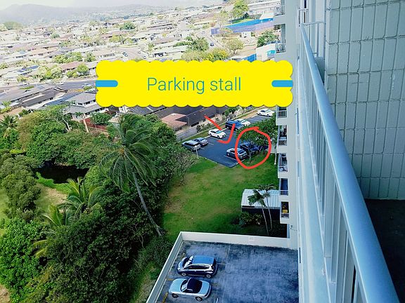 Parking Stall view from apt