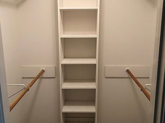 Walk in master closet