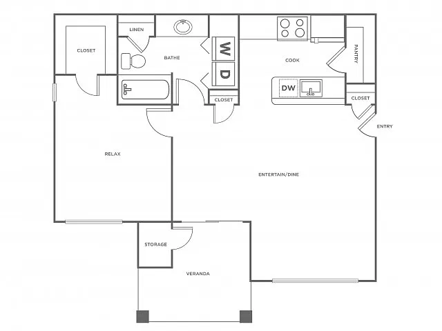 Floor plan A1 - Renovated