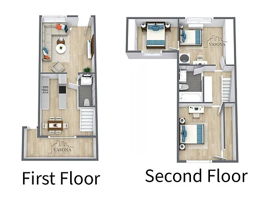 Floor plan Whitman 3x1.5