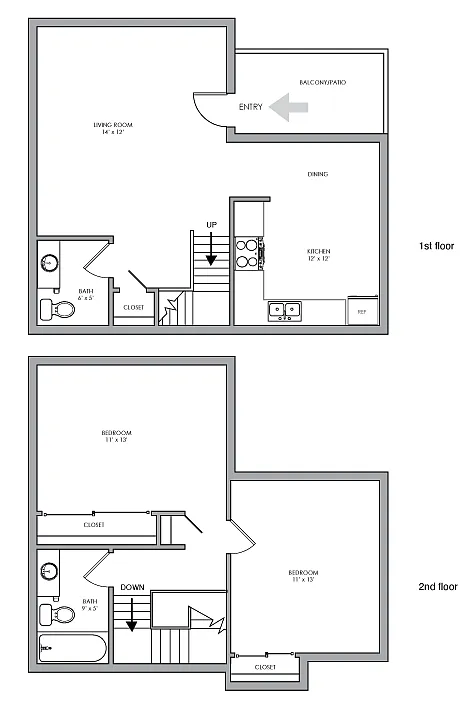 Floor plan 2X15