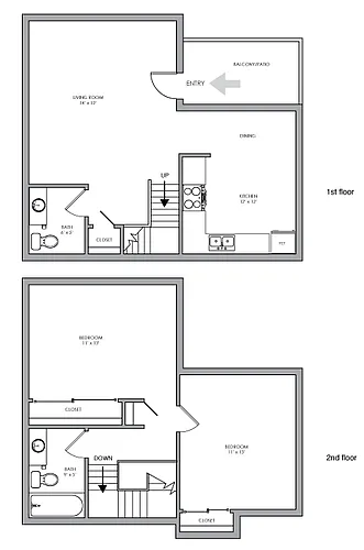 Floor plan 2X15