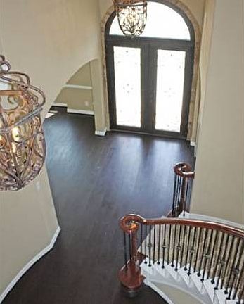 View of front door from a