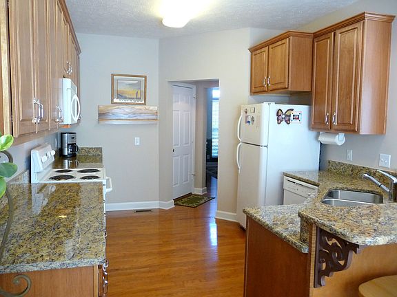 Kitchen with New Granite Counter Tops.