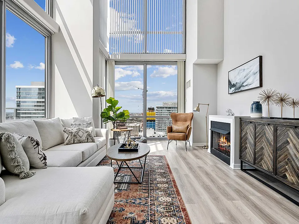 Originally developed as a condominium building, the large rental residences at Burnham Pointe feature unique luxury finishes in every home - no two apartments are the same.