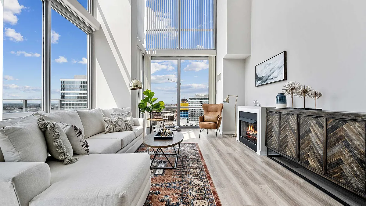 Originally developed as a condominium building, the large rental residences at Burnham Pointe feature unique luxury finishes in every home - no two apartments are the same. - Burnham Pointe