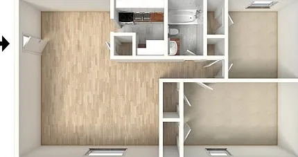 Two Bedroom Floorplan Two Bedroom Floorplan