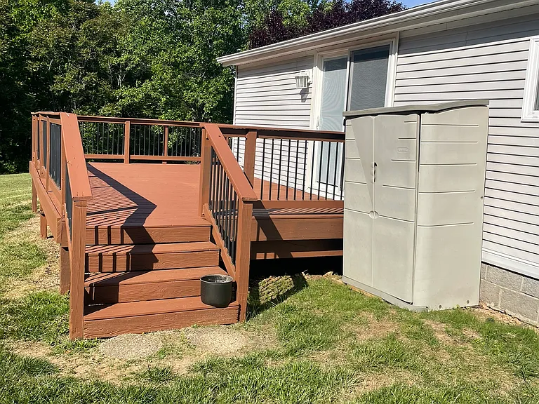 Back Deck and Storage Shed