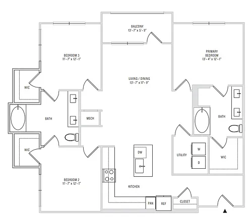 Floor plan C1A