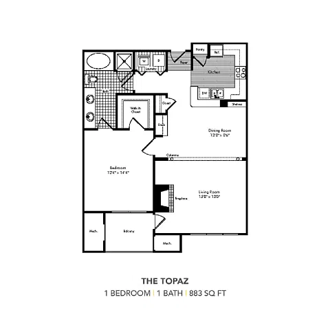 Floor plan The Topaz