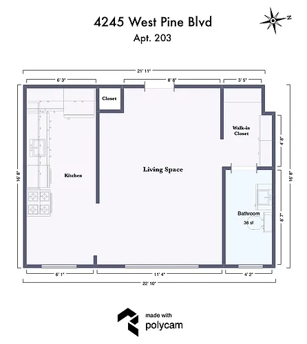 Floor plan 203