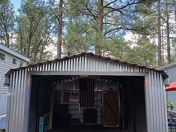 enclosed carport