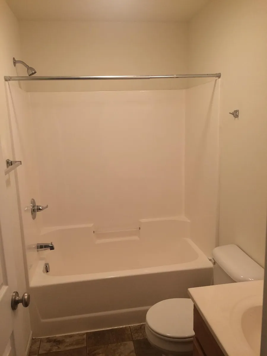 One of two full-sized bathroom's in the apartment - 1370 N Oak St