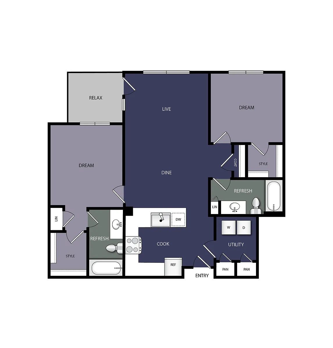 Floor plan B3