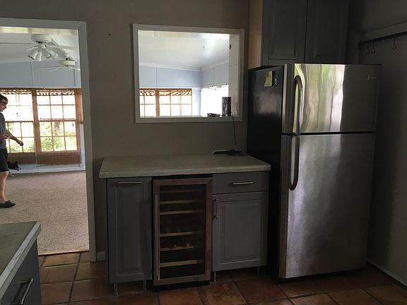 Stainless steel appliances and wine refrigerator - kitchen l