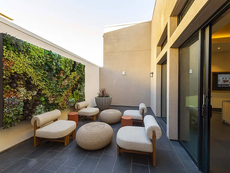 Relax and unwind in our stylish lounge area patio, designed for comfort and outdoor enjoyment.