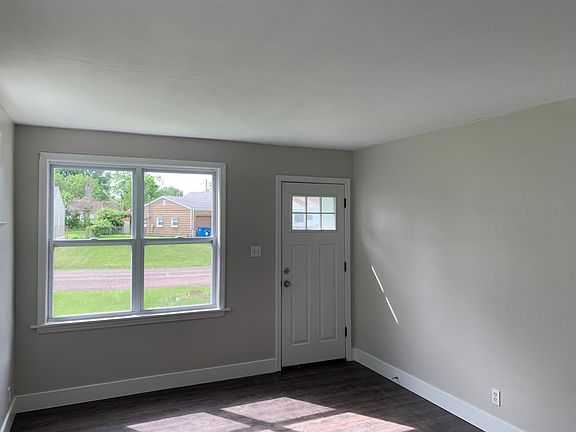 Living room looking at front door.