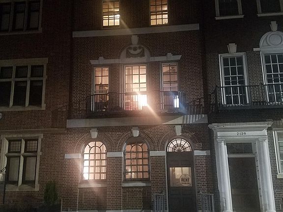 Historic Facate at night